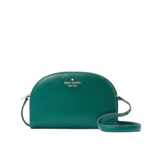 Kate Spade Perry Saffiano Leather Dome Crossbody Deep Jade OS NWT